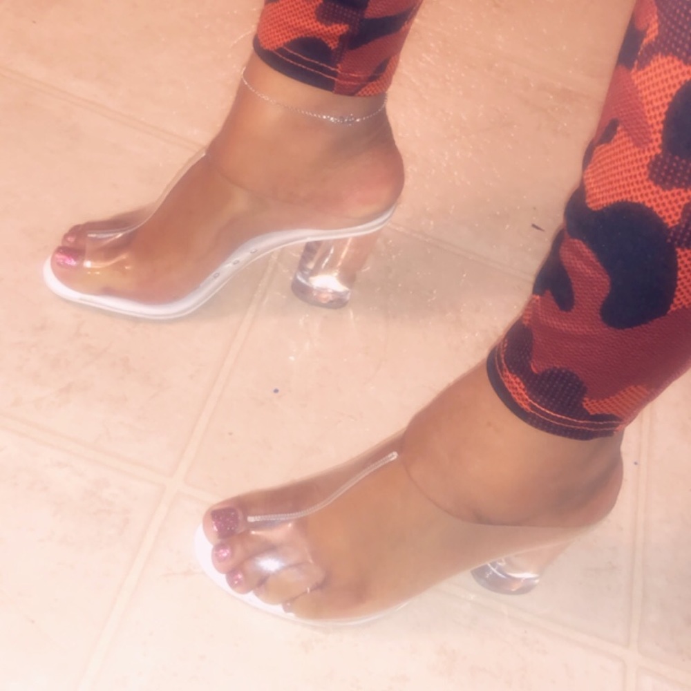 Clear Jeffrey Campbell Heel Divinity